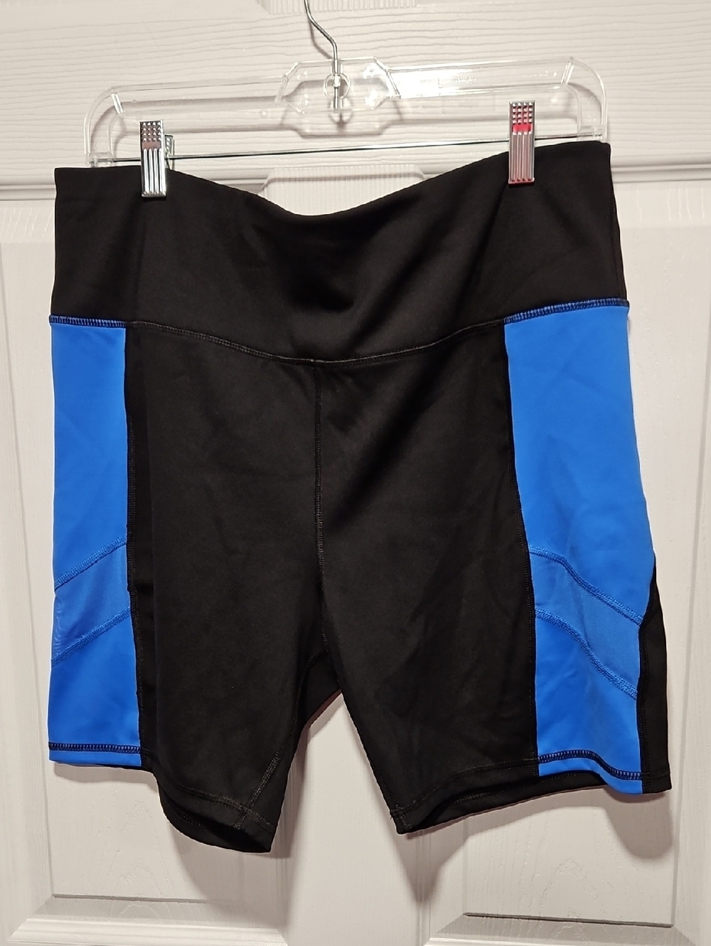 Avia Black Athletic Top with Orange Accent